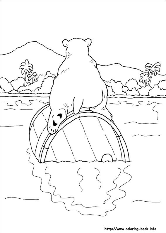 Little Polar Bear coloring picture